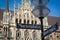 Marienplatz street sign over Munich town hall