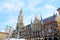 Marienplatz town hall and Frauenkirche in Munich, Germany