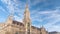 Marienplazt Old Town Square with Town Hall Clock Tower Glockenspiel timelapse.