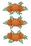 Marigold flower design elements.