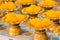 Marigold Flower Offerings In Thailand.