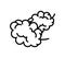 Marijuana bud icon,  line color vector illustration