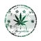 Marijuana rubber stamp