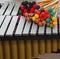 Marimba with coloured mallets