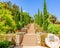 Marimurtra botanical gardens landscape in Blanes, Costa Brava, Spain