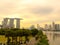 Marina barrage SINGAPORE - NOV 25, 2018: The place is a dam built at the confluence of five rivers, across the Marina Channel