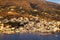 Marina in Batsi on Andros in the evening light