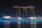 Marina Bay Sands hotel and casino complex at nignt