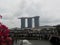 Marina Bay Sands, Singapore. View from the promenade.