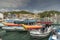 Marina and boats in Santa Cruz Huatulco Mexico