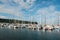 Marina of the city of Horta, Faial Island, Azores