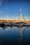 Marina Dock at Sunrise in San Diego California