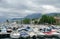 Marina of Evian-les-Bains on Leman lake. France