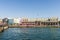 Marina and ferry stop building across the Bosphorus in Istanbul.