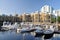 Marina, flats St Katharine Dock London, England