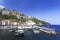 Marina Grande in Sorrento, Italy, Campania region on a beautiful