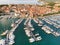 Marina Harbour with Boats in Izola Slovenia Adriatic Sea Town