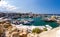 Marina harbour and port with yachts in Kyrenia Girne, North Cyprus