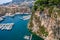 Marina and modern buildings in Monaco.