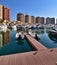 Marina on the Pearl Island in Doha, Qatar