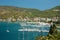 Marina at Poros island in Aegean sea,Greece