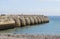 Marina sea wall at Brighton. England