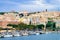 Marina with ships at Cagliari