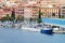 Marina with ships in Cagliari