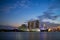 MARINA ,SINGAPORE -June 3 2016: Singapore skyline city marina b