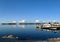 Marina and view of islands at Islamorada in the Florida Keys