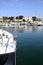 Marina and village of Bandol in France