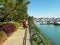 Marina Walkway nautical scene. Keppel Bay