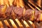 Marinated BBQ Meat Or Beef Kebab Kabob On Hot Grill