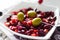 Marinated green olives