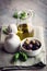 Marinated Olives and Olive Oil