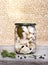 Marinated Suillus mushrooms in glass jar