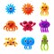 Marine Animals Balloon Characters Set