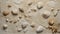 Marine Chronicles: Fossilized Shell Limestone. AI generate