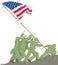 marine corps war memorial iwo jima arlington virginia america travel vector illustration transparent background
