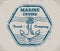 Marine cruise vintage monochrome sticker