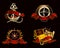 Marine Emblem set on black