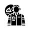 marine engineer worker glyph icon vector illustration