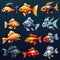 marine fish aquarium ai generated