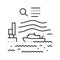 marine hydrodynamics line icon vector illustration