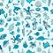 Marine life, seamless pattern for your design