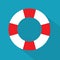 Marine lifebuoy icon