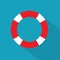 Marine lifebuoy icon