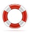 Marine lifebuoy water safety stock vector illustration