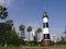 Marine lighthouse park in Miraflores district of Lima