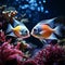 Marine magic Tropical underwater scene with vibrant fish and coral